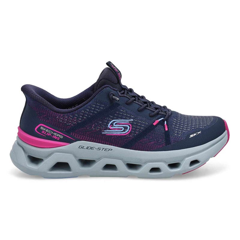 Women's  Glide-Step Altus Slip-Ins Sneaker - Navy/Pink