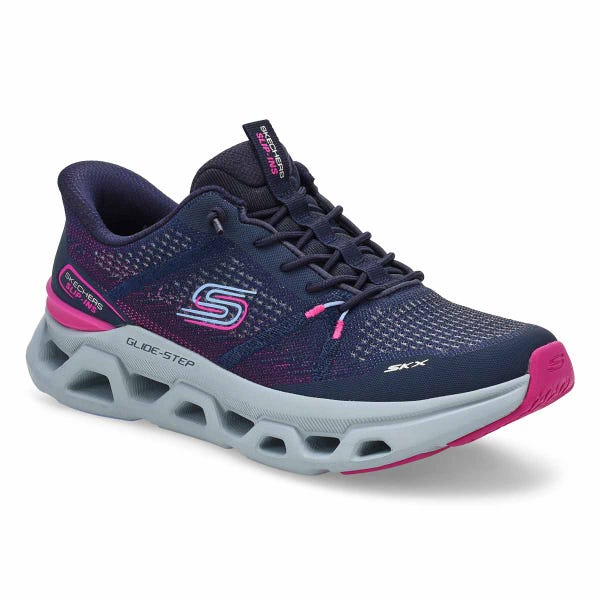Women's  Glide-Step Altus Slip-Ins Sneaker - Navy/Pink