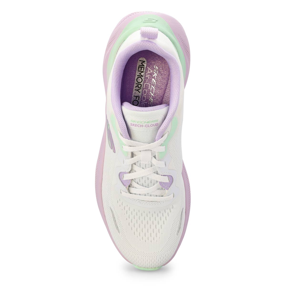 Baskets à lacets SKECH CLOUD GENTLE GLOW, blanc/multi, femmes