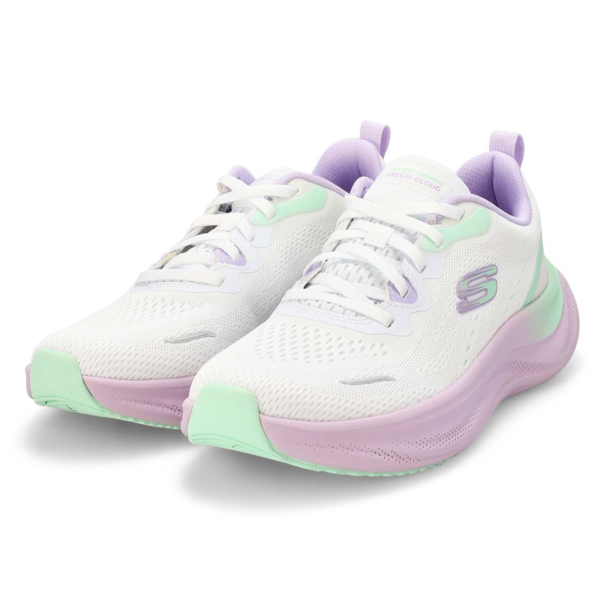 Baskets à lacets SKECH CLOUD GENTLE GLOW, blanc/multi, femmes