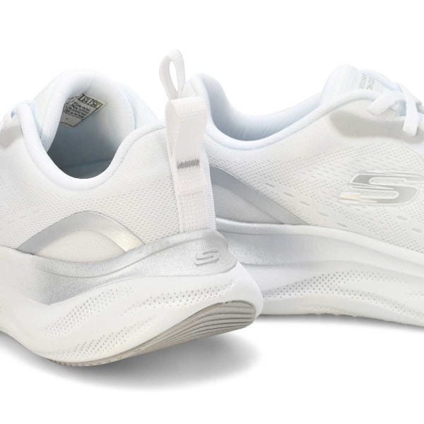 Baskets à lacets SKECH CLOUD GENTLE GLOW, blanc/argent, femmes