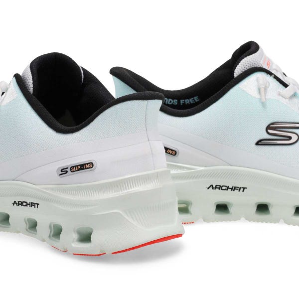 Women's  Arch Fit Glide-Step Pro Slip-Ins Sneaker - Light Blue/Multi