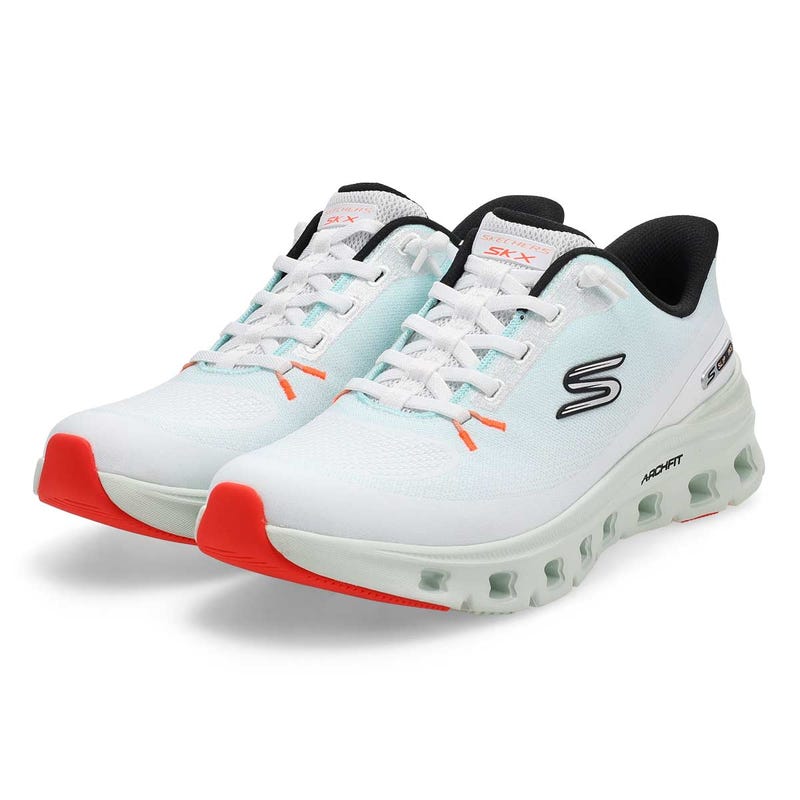 Women's  Arch Fit Glide-Step Pro Slip-Ins Sneaker - Light Blue/Multi