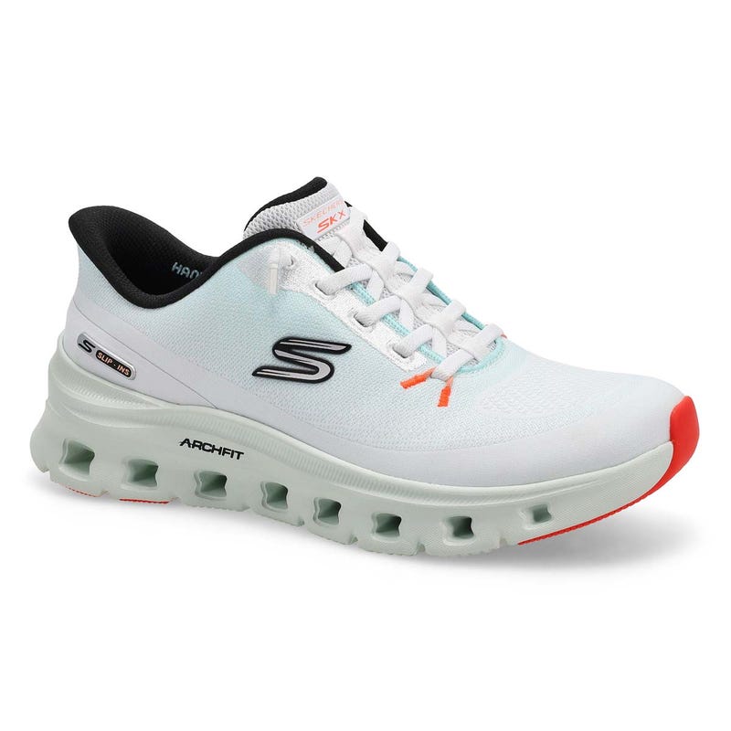 Women's  Arch Fit Glide-Step Pro Slip-Ins Sneaker - Light Blue/Multi