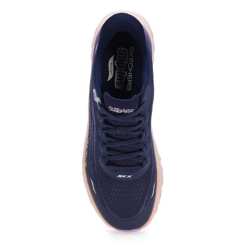 Women's Arch Fit Glide-Step Wave Slip-Ins Sneaker - Navy/Multi
