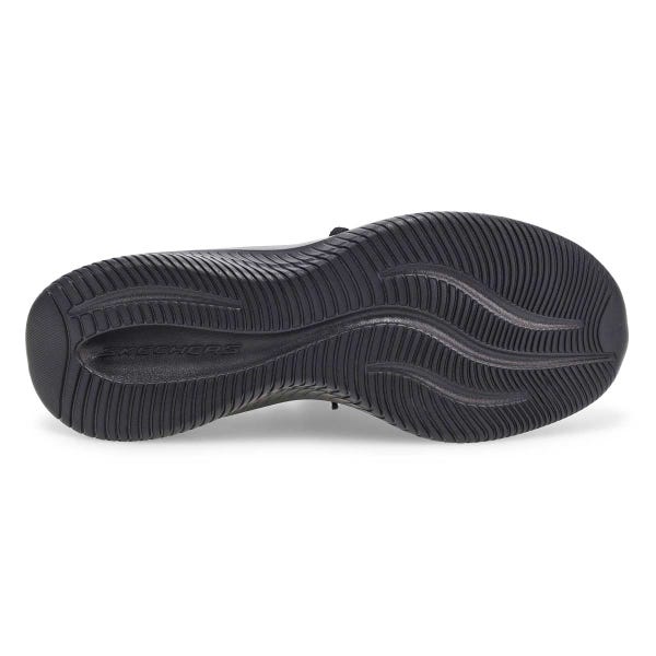 Espadrilles femmes Ultra Flex 4.0 à enfiler larges - Noir/Noir