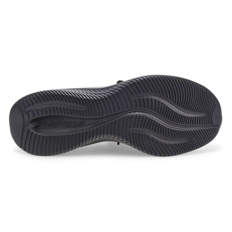 Espadrilles femmes Ultra Flex 4.0 à enfiler larges - Noir/Noir
