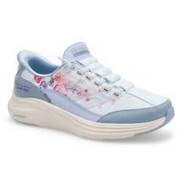 Women's  Contour Foam Floral Slip-Ins Sneaker - Blue/Pink/White