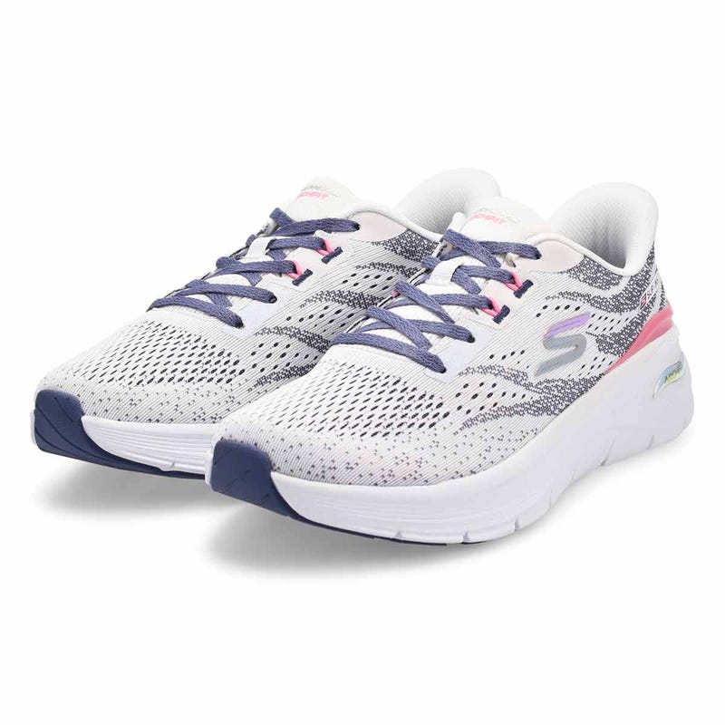 Espadrille Skechers Arch Fit 3.0 - Easy Chic mains libres pour femmes en Blanc/Multi.