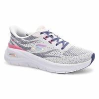 Espadrille Skechers Arch Fit 3.0 - Easy Chic mains libres pour femmes en Blanc/Multi.