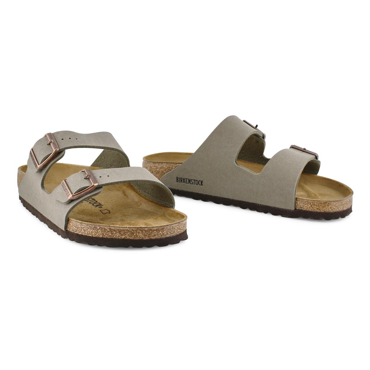 Men's Arizona Birkibuc 2 Strap Sandal - Stone