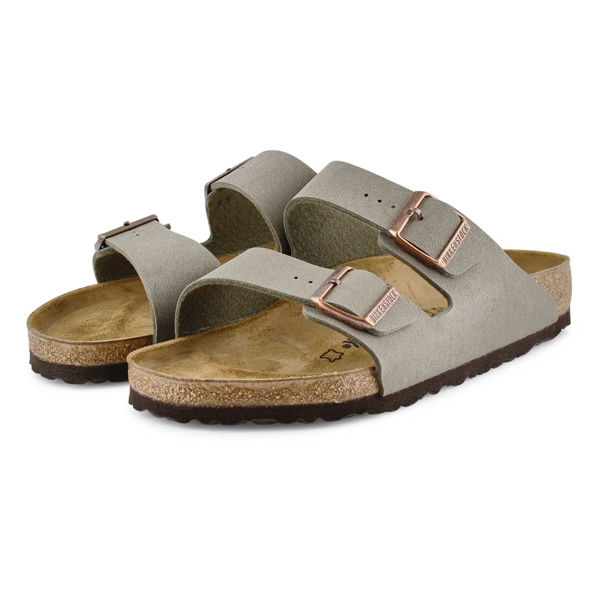 Men's Arizona Birkibuc 2 Strap Sandal - Stone