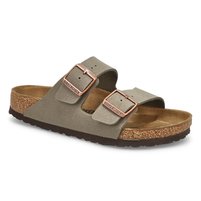 Lds Arizona Birkibuc 2 Strap Sandal - Stone