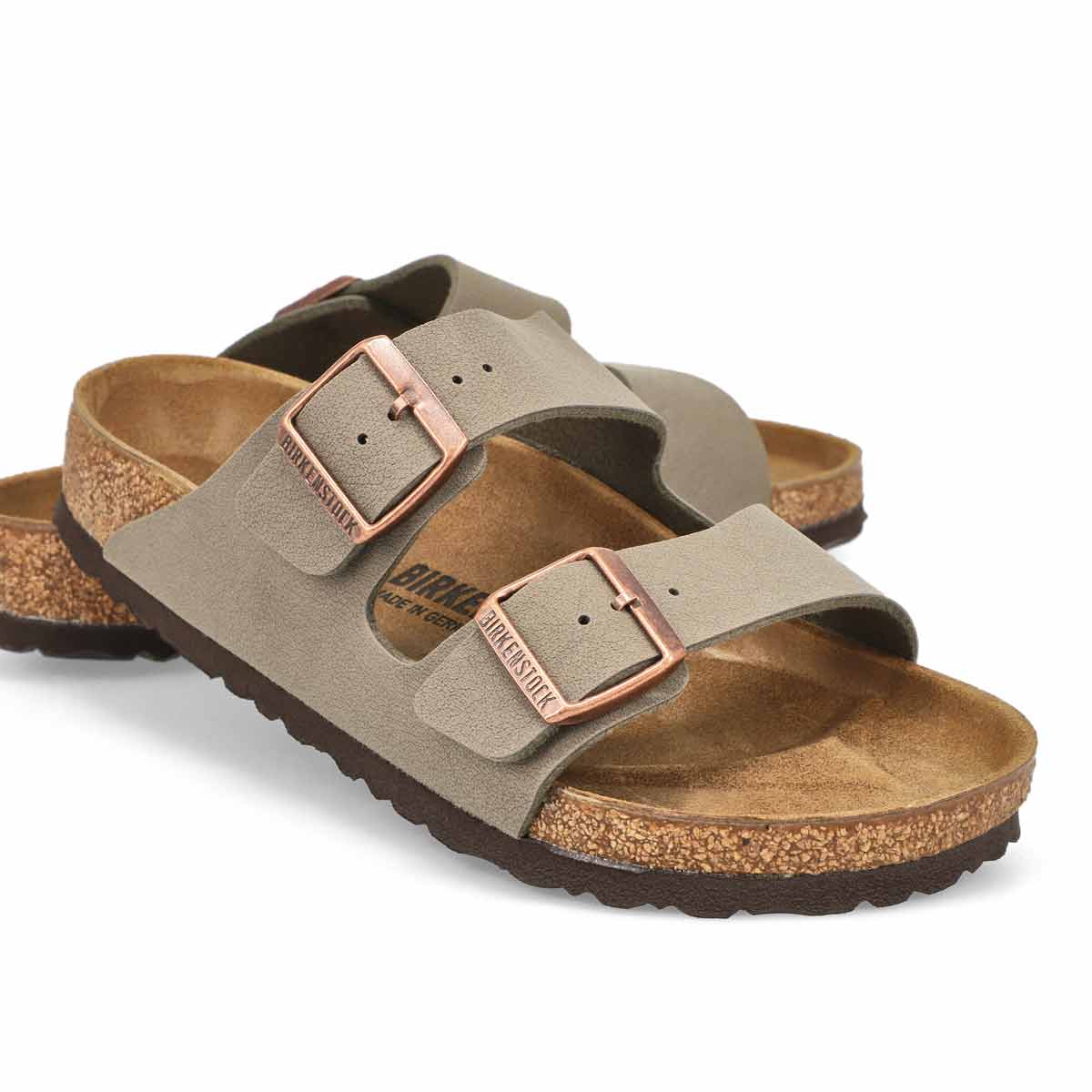 Womens Arizona Birkibuc 2 Strap Sandal - Stone