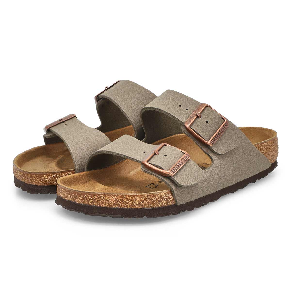 Womens Arizona Birkibuc 2 Strap Sandal - Stone