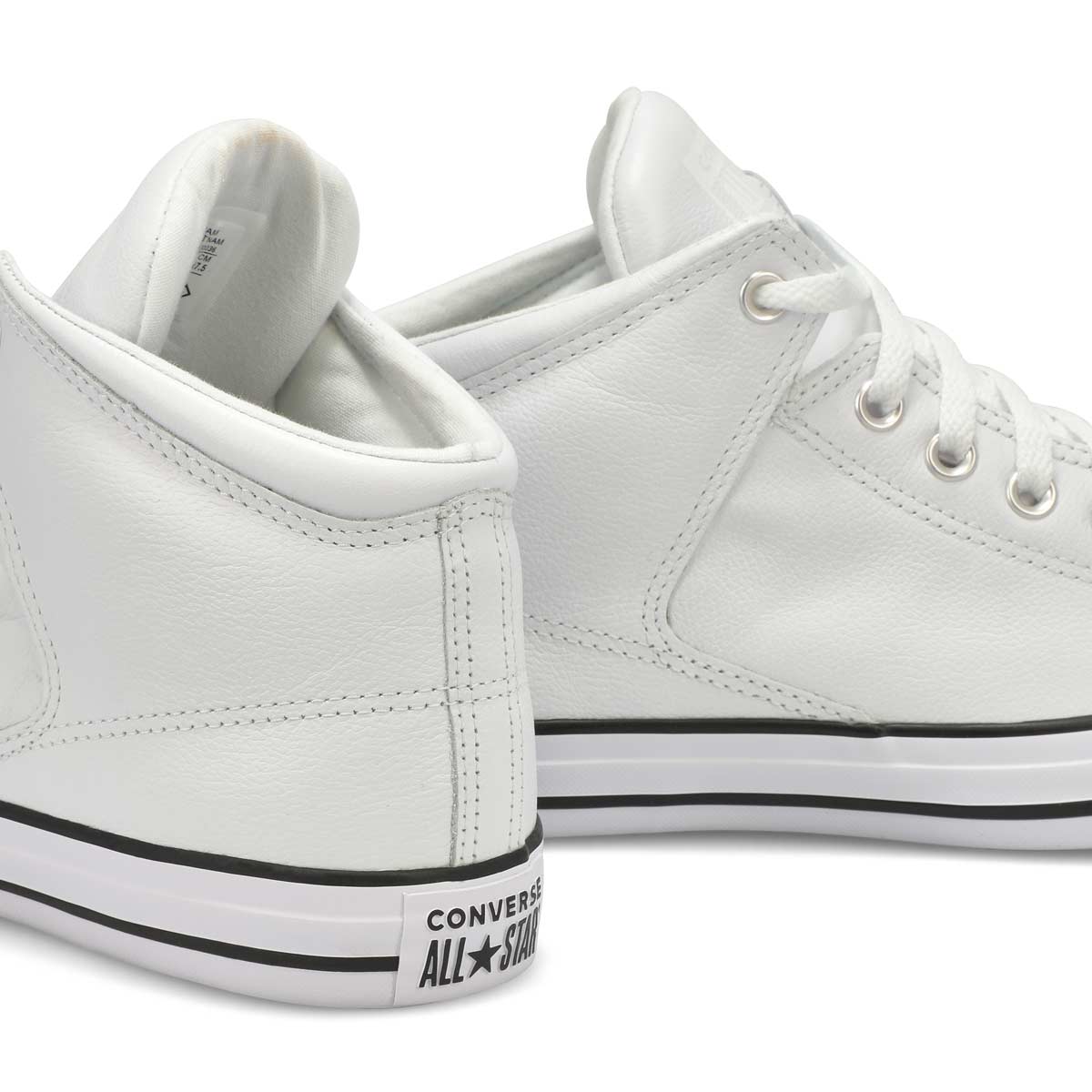 Baskets mi-hautes en cuir CHUCK TAYLOR ALL STAR HIGH STREET MID, blanc, hommes