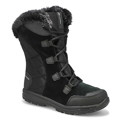 Lds Ice Maiden II Lace Up Wtpf Boot-Blk