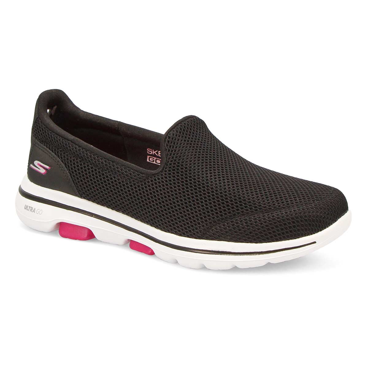Skechers Women's Go Walk 5 Shoe - Black/Black | SoftMoc.com