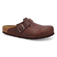 Men's Boston Oiled Leather Soft Footbed Casual Clog - Habana