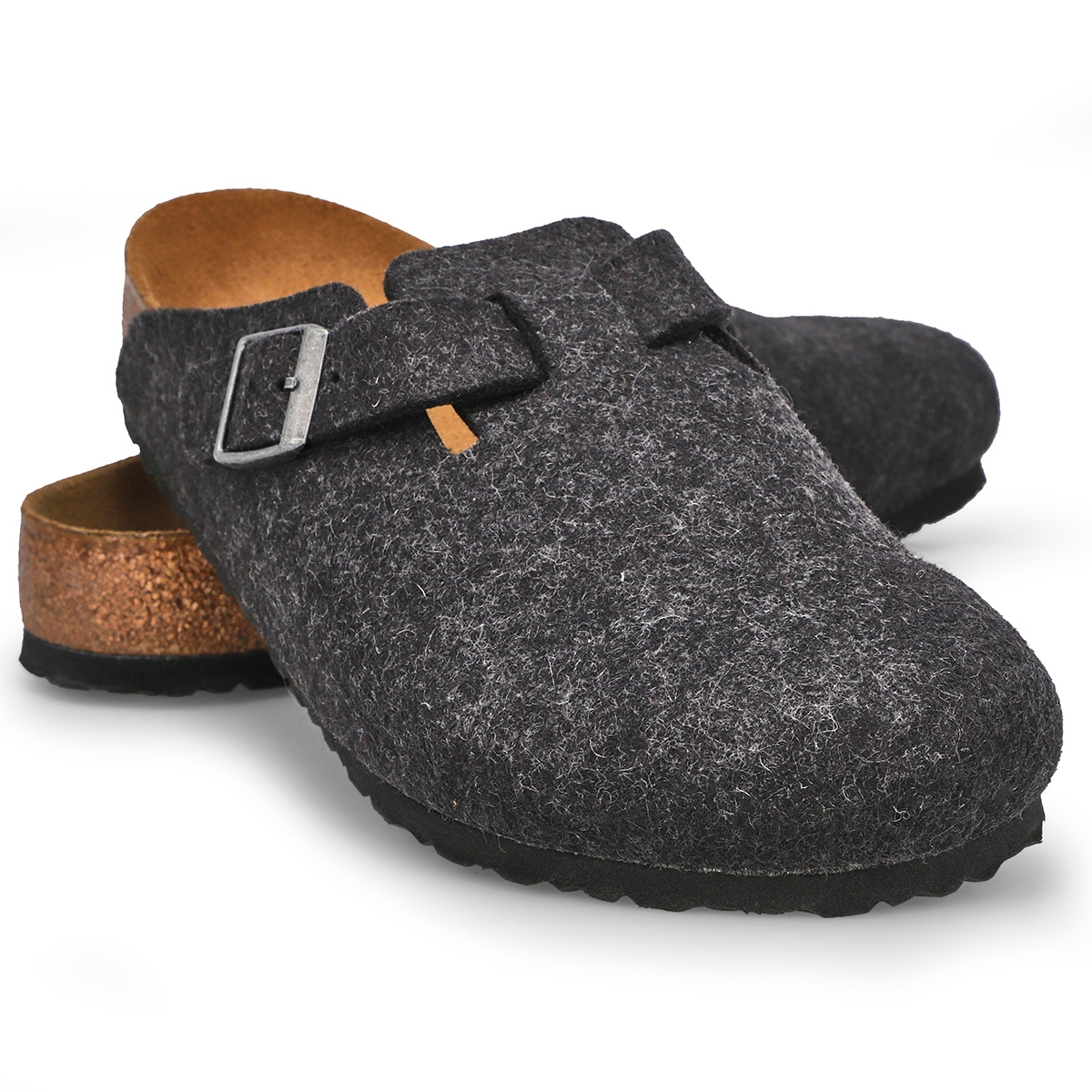 Men's Boston Wool Casual Clog - Anthracite