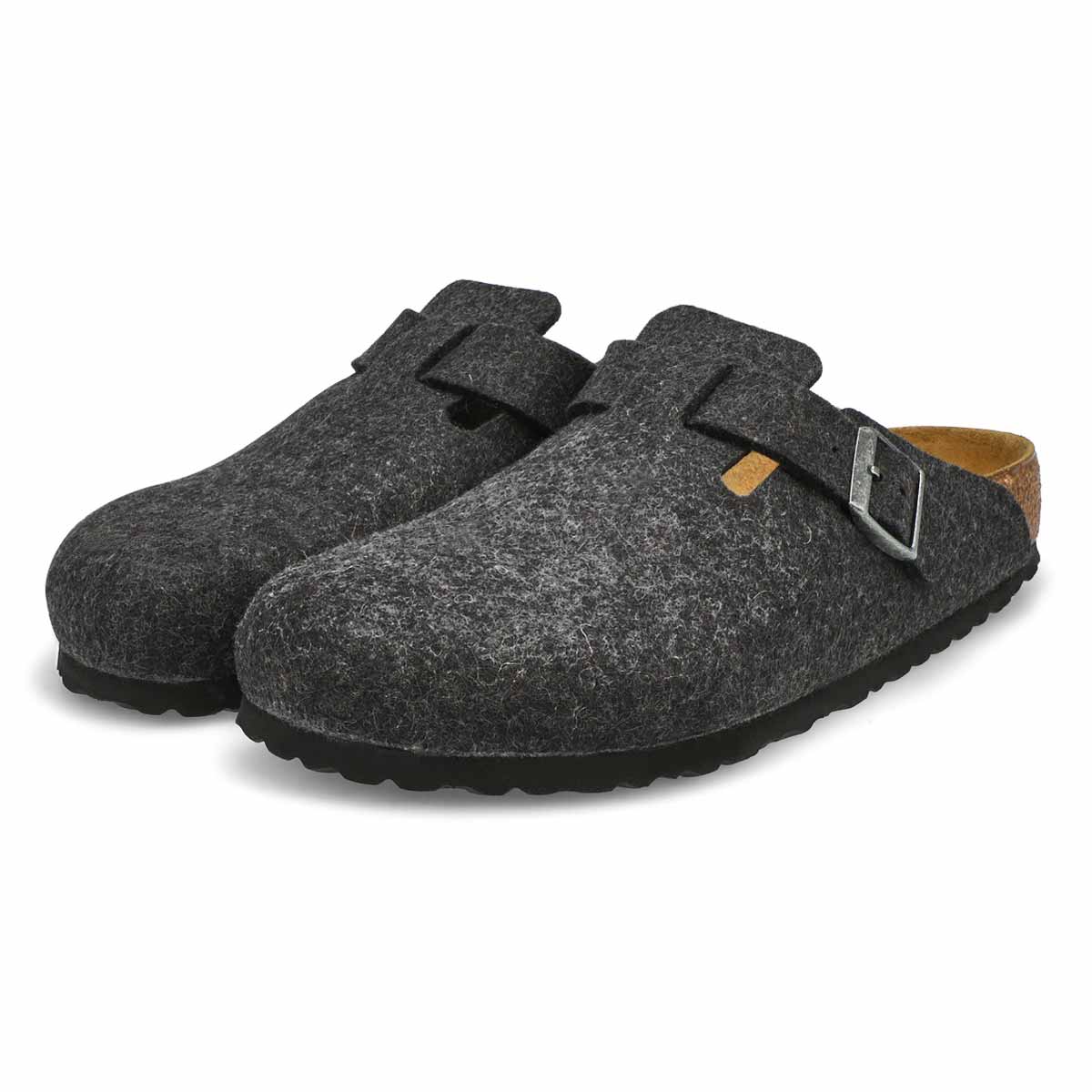 Sabot décontracté Boston Wool, anthracite, homme