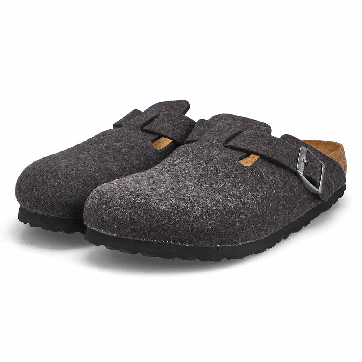 Sabot BOSTON WOOL, anthracite, femmes - Étroit