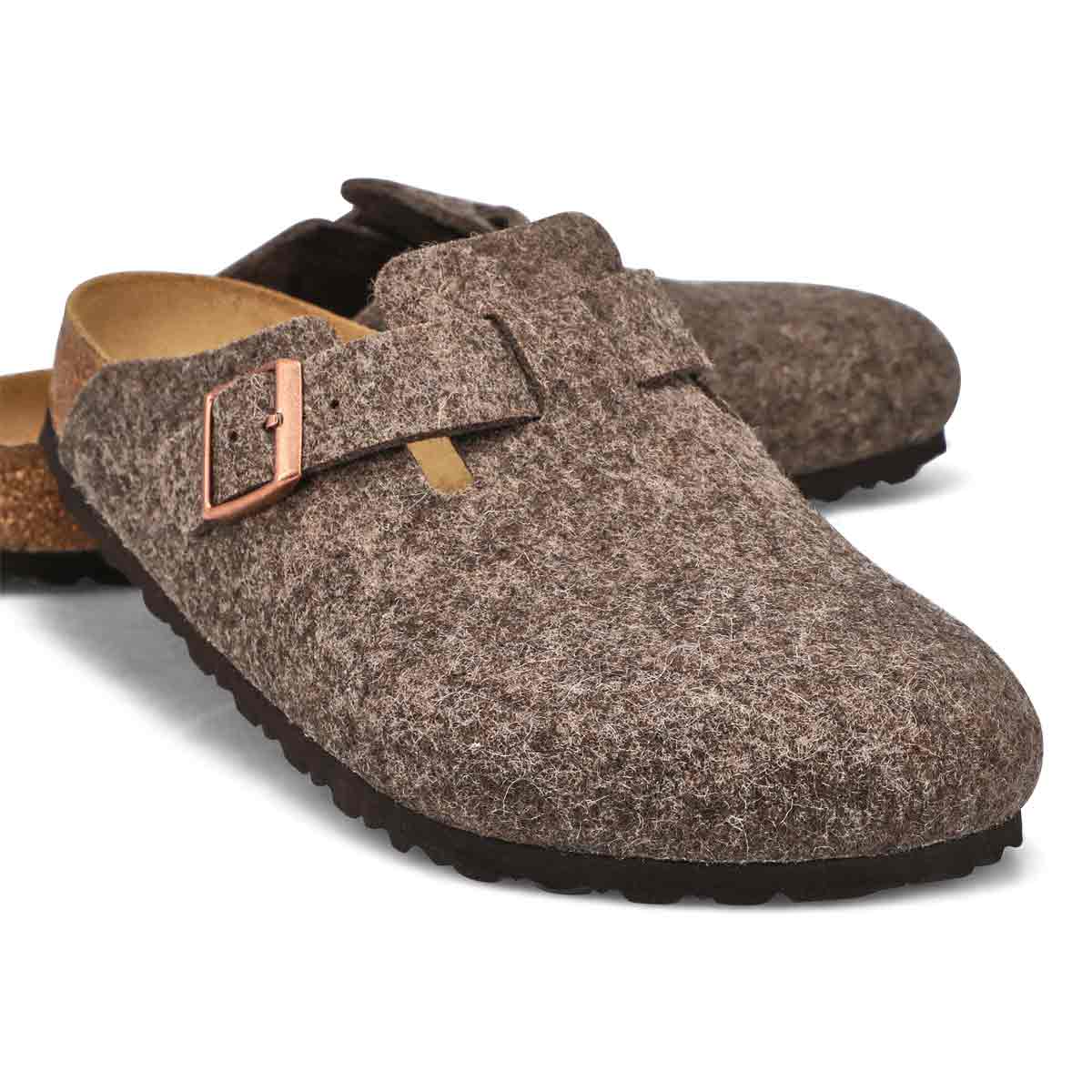 Men's Boston Wool Casual Clog - Cacao