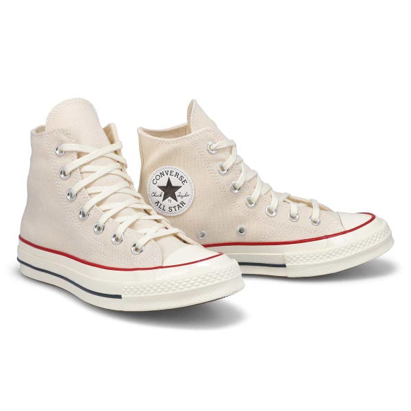 Women's Chuck 70 Hi Top Sneaker - Parchment/Garnet/Egret