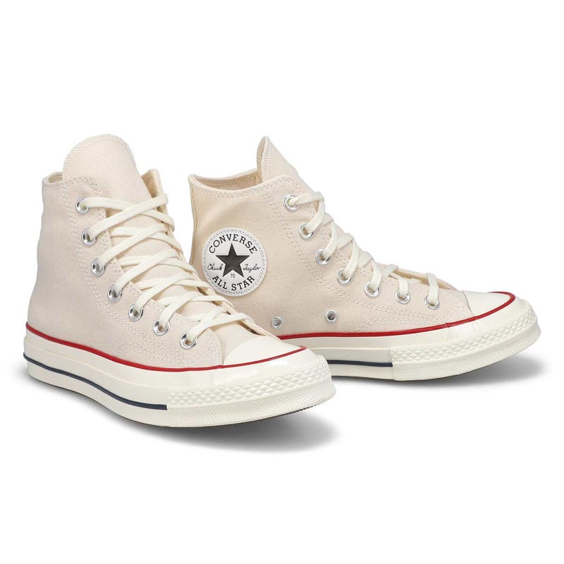 Women's Chuck 70 Hi Top Sneaker - Parchment/Garnet/Egret