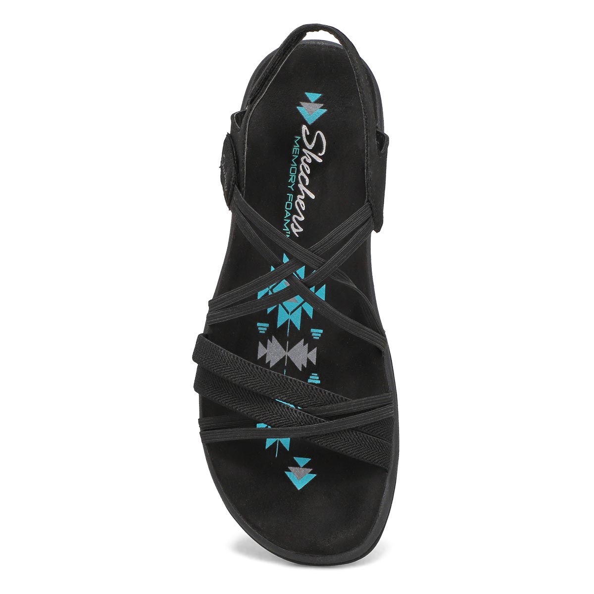 Women's Reggae Slim Sandal - Black/Black