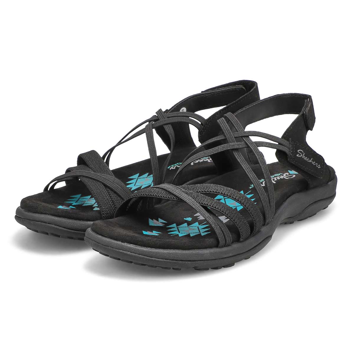 Women's Reggae Slim Sandal - Black/Black