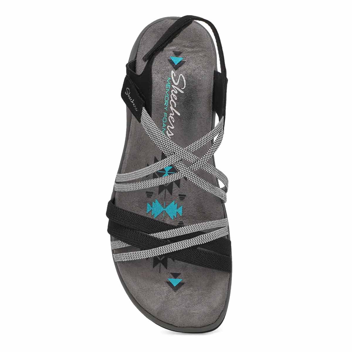 Women's Reggae Slim Sandal - Black/Charcoal