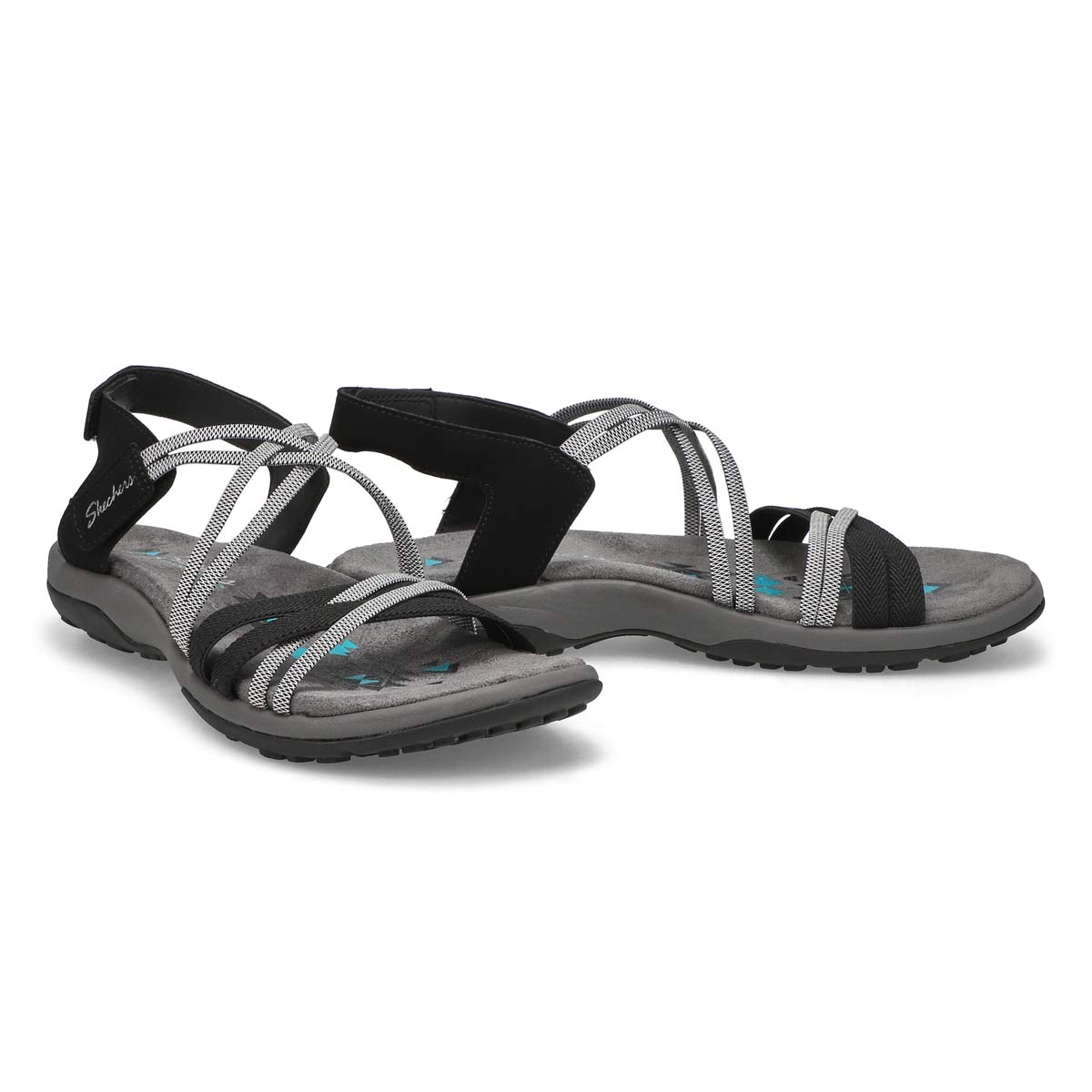 Women's Reggae Slim Sandal - Black/Charcoal