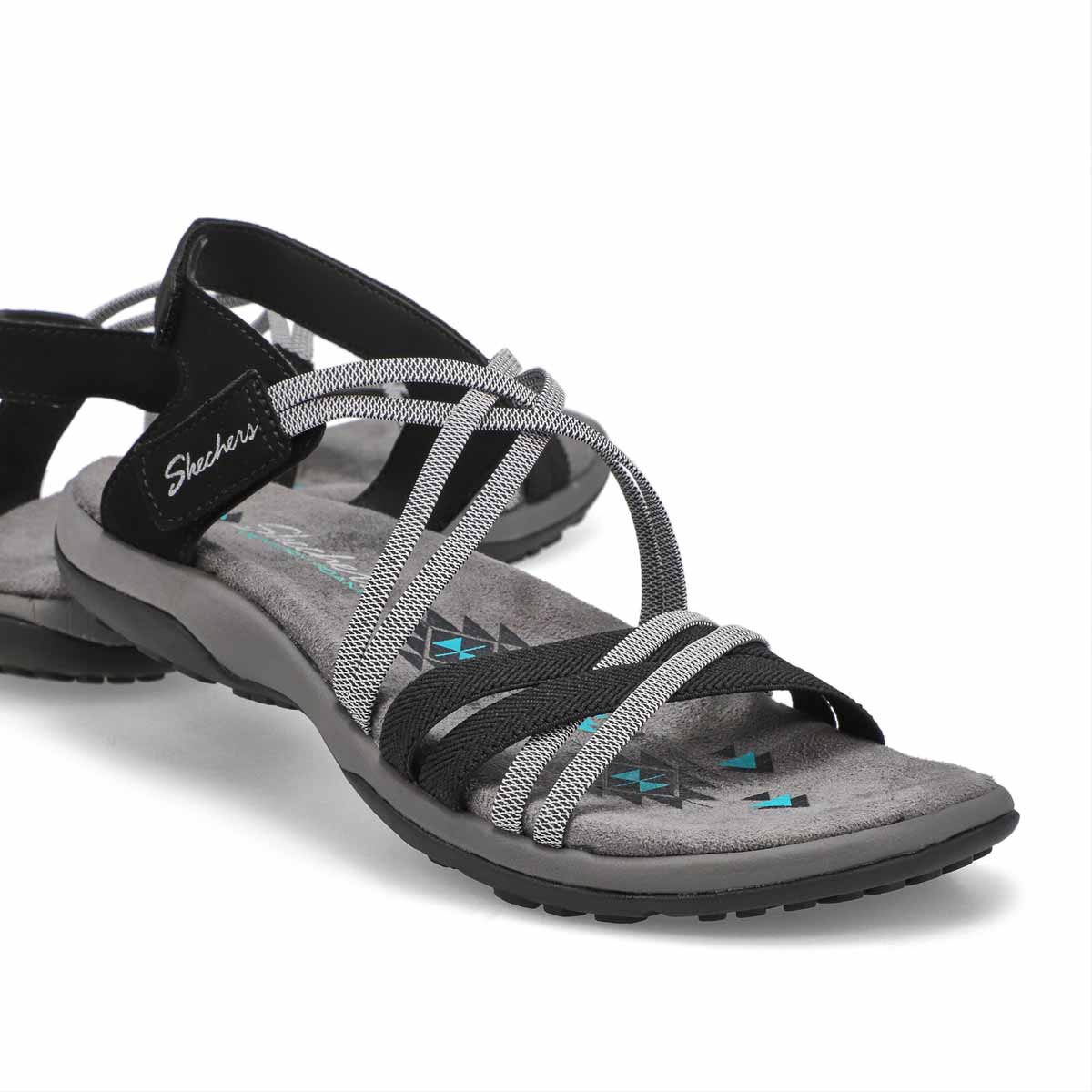 Women's Reggae Slim Sandal - Black/Charcoal