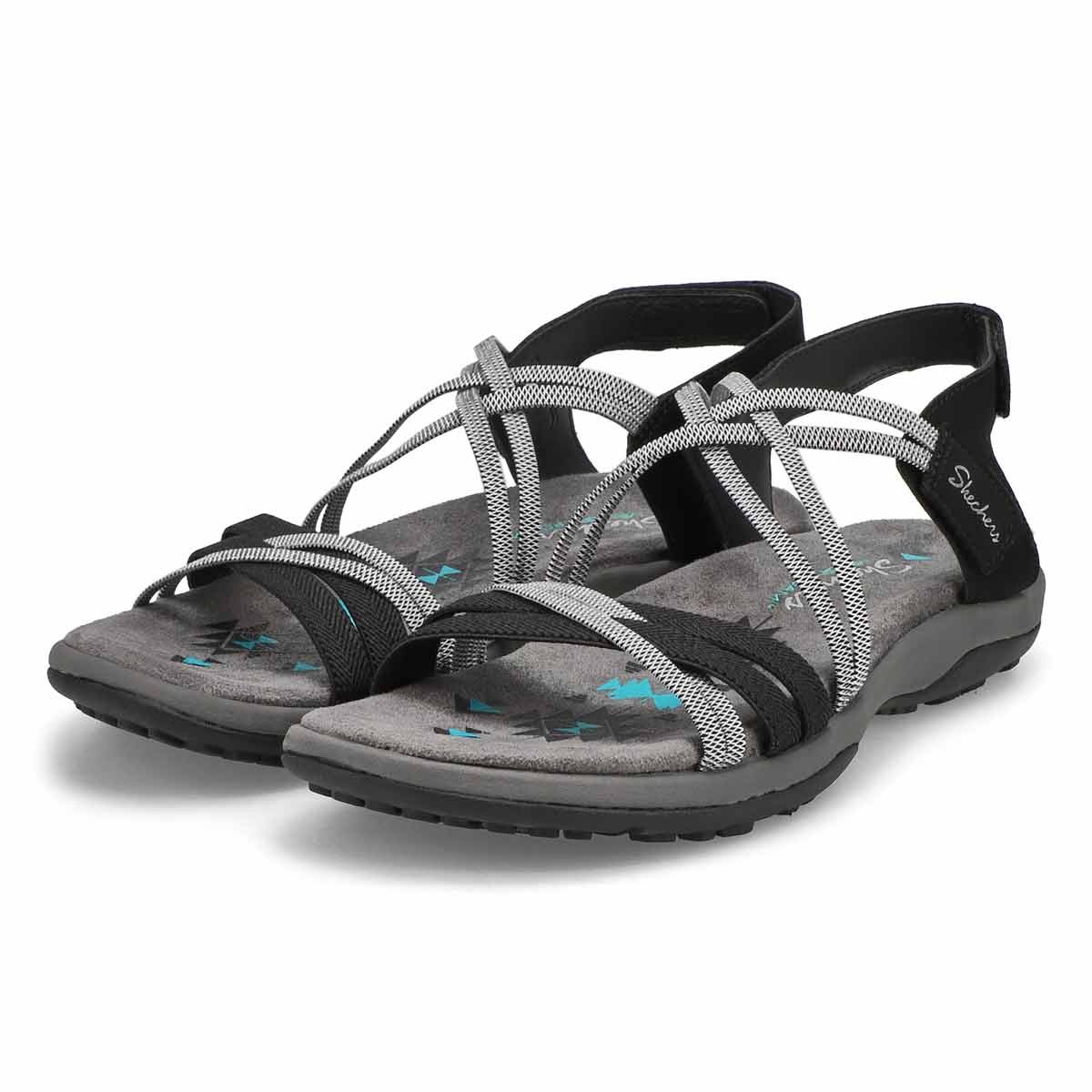 Women's Reggae Slim Sandal - Black/Charcoal