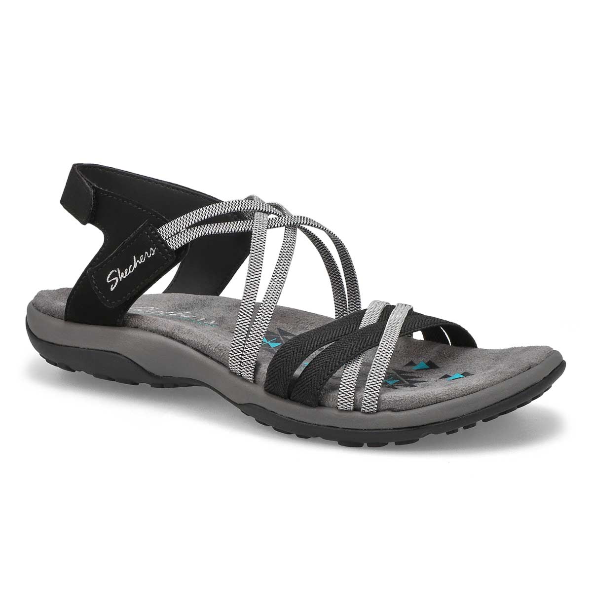 Women's Reggae Slim Sandal - Black/Charcoal