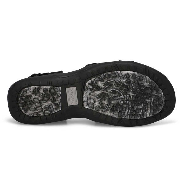 Women's  Reggae Slim Casual Sandal - Black/Black