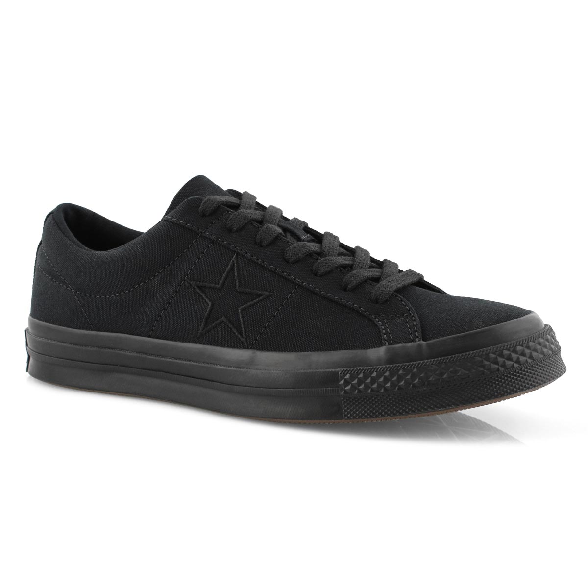 converse one star black star