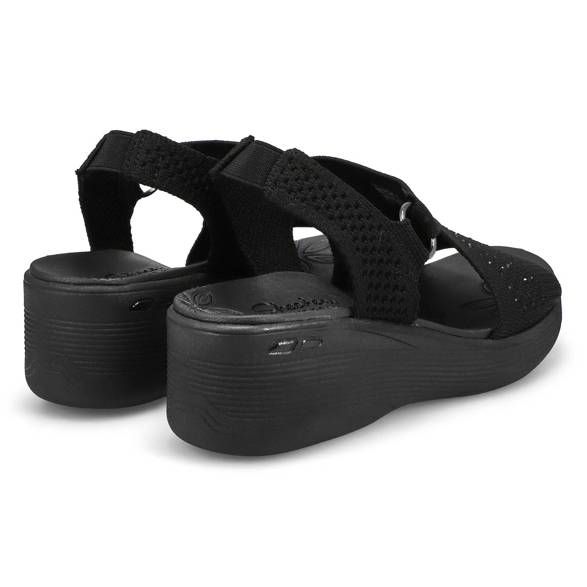 Women's Pier-Lite Wedge Casual Sandal - Black