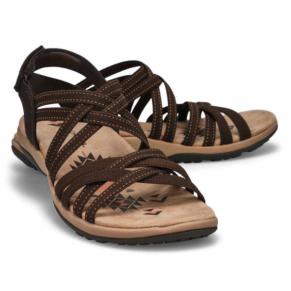 Women's Reggae Slim Casual Sandal - Chocolate