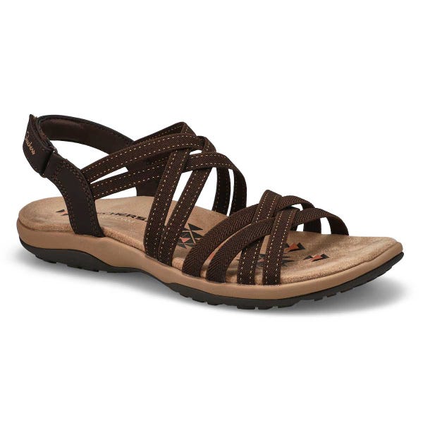 Women's Reggae Slim Casual Sandal - Chocolate