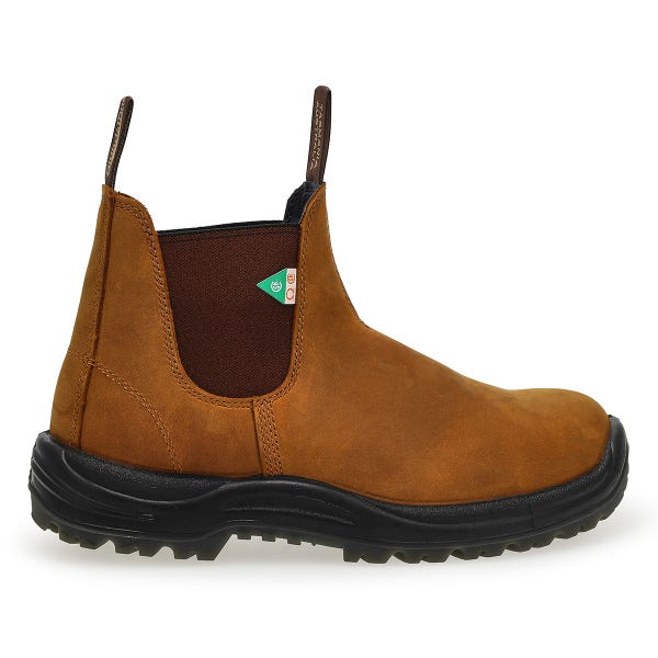 Unisex 164 CSA Slip On Work Boot - Crazy Horse Brown