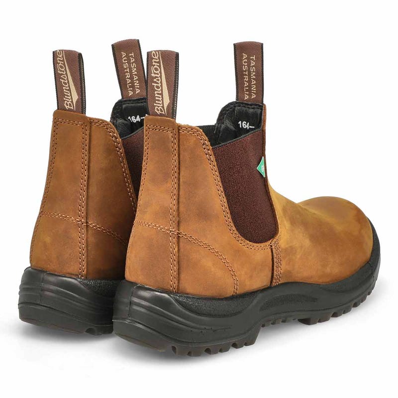 Unisex 164 CSA Slip On Work Boot - Crazy Horse Brown