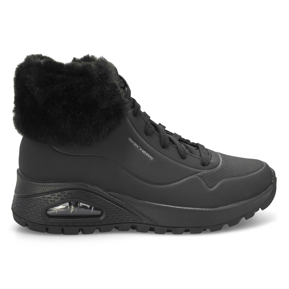 Women's Uno Rugged Fall Air Sneaker Boot - Black/Black