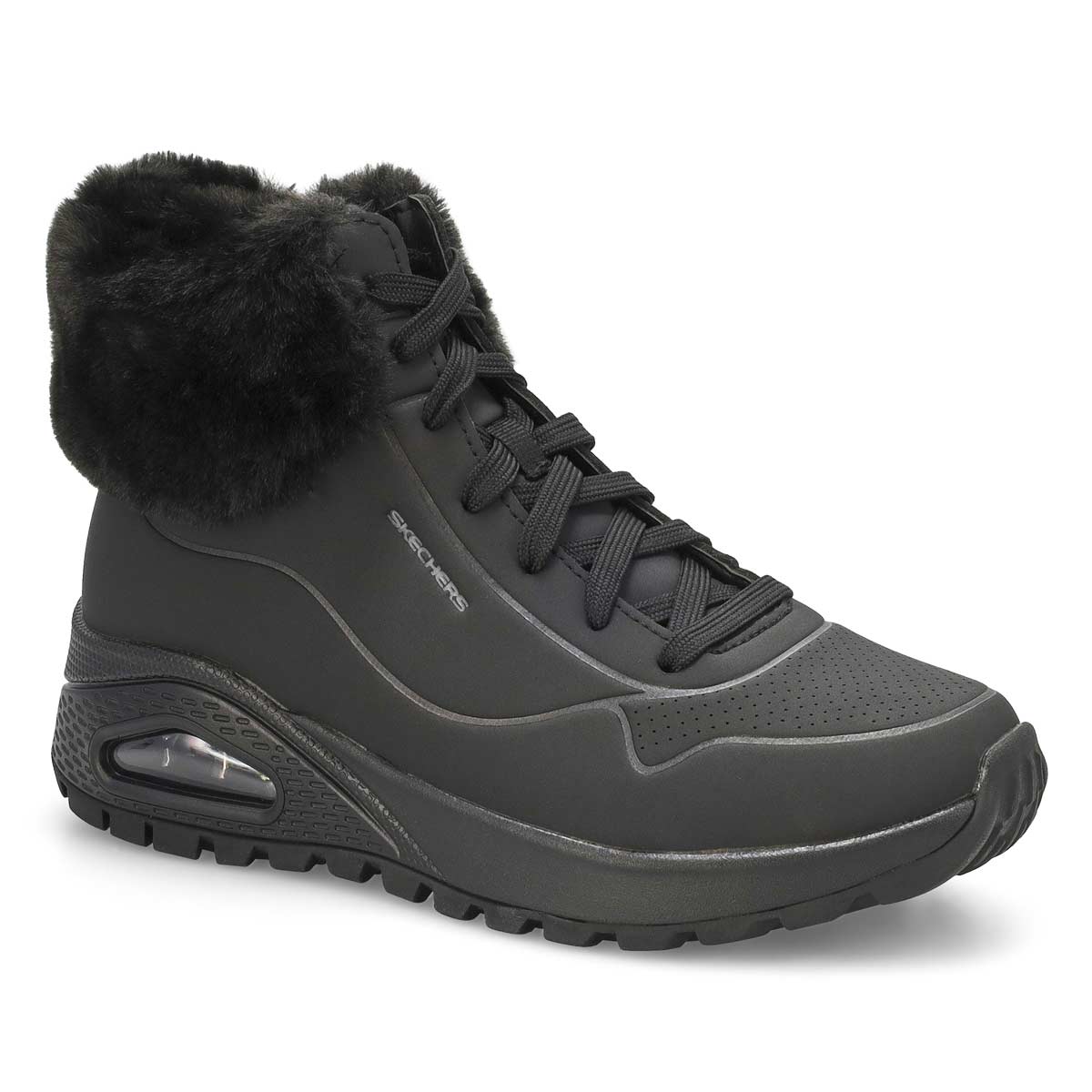 Women's Uno Rugged Fall Air Sneaker Boot - Black/Black