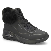 Women's Uno Rugged Fall Air Sneaker Boot - Black/Black