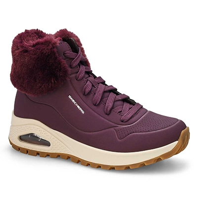 Lds Uno Rugged Fall Air Sneaker - Wine