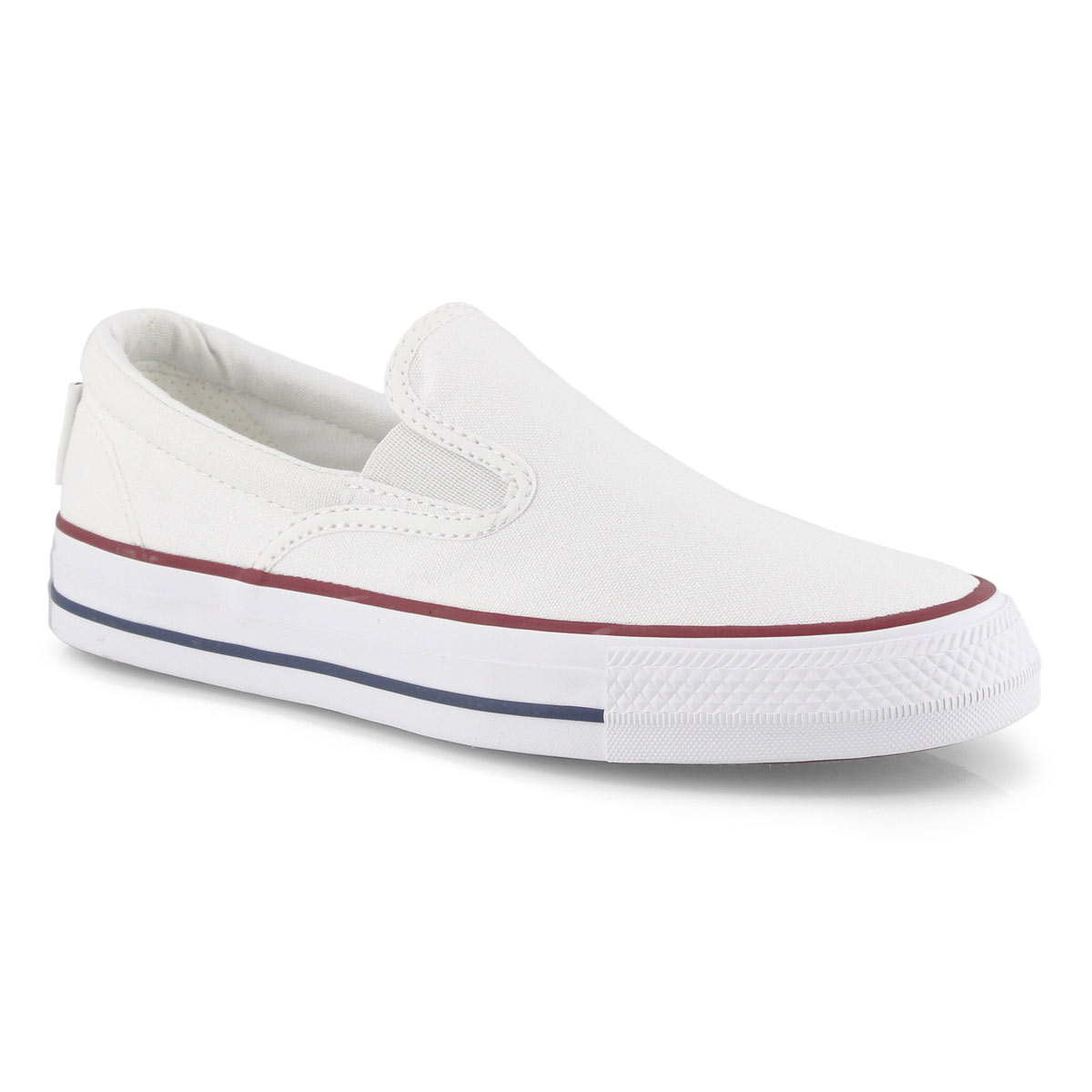 white slip on converse