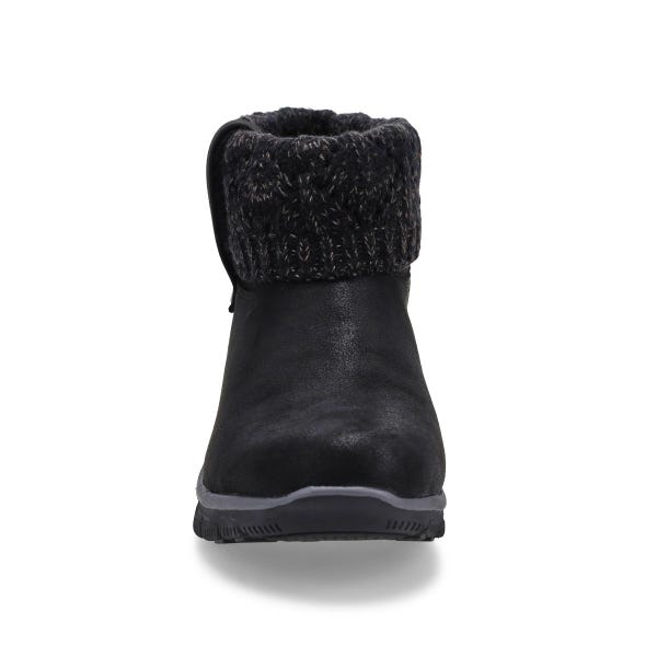 Women's Easy Going Slip-Ins ankle boot in black.