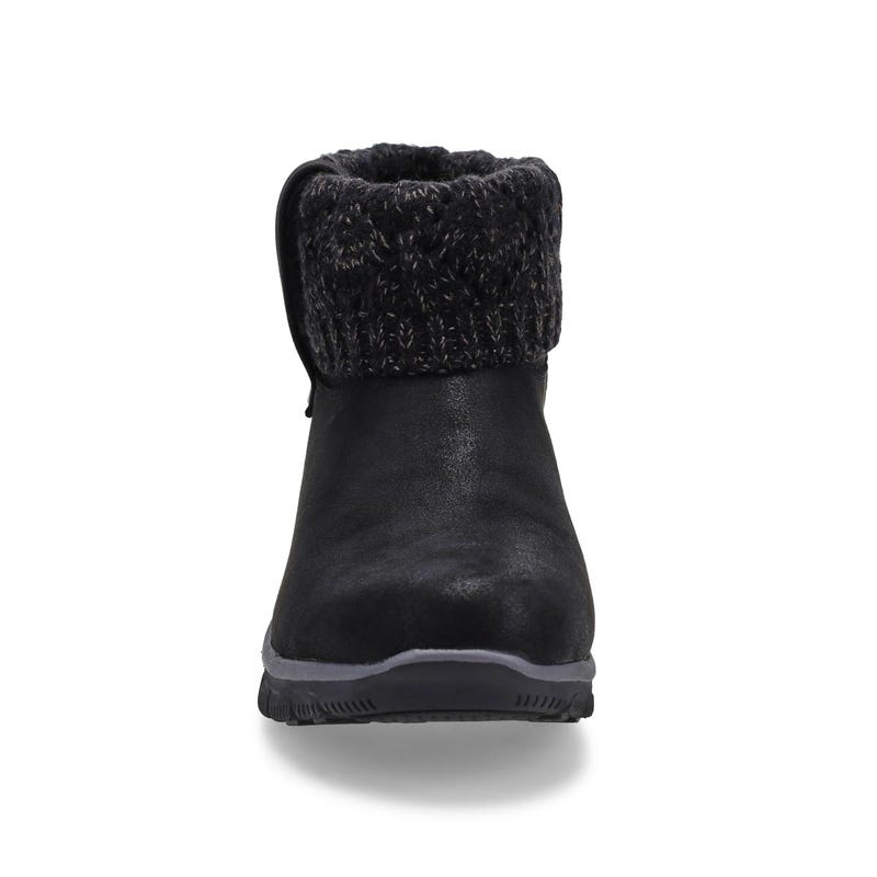 Women's Easy Going Slip-Ins ankle boot in black.